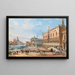 Venise, vy av Dogepalatset och Santa Maria della Salute - Giovanni Grubacs — inramlat konstverk på väggen