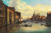 Venise, Grand Canal med Santa Maria della Salute och Punta della Dogana i fjärran - Giovanni Grubacs — vy av konstverket