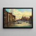 Venise, Grand Canal med Santa Maria della Salute och Punta della Dogana i fjärran - Giovanni Grubacs — inramlat konstverk på väggen