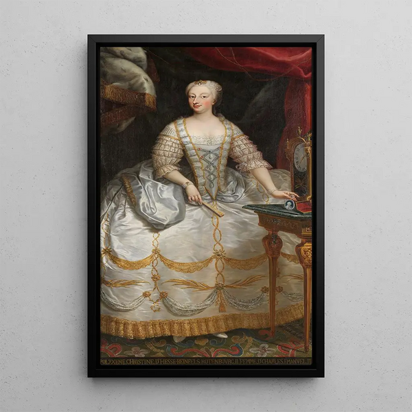 Polyxène de Hesse-Rheinfels-Rotenburg 1706-1735 - Giovanni Panealbo — inramlat konstverk på väggen