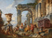 Ett infall med helige Petrus predikande för romarna - Giovanni Paolo Panini — vy av konstverket