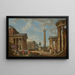 En romantisk fantasibild av romerska ruiner - Giovanni Paolo Panini — inramlat konstverk på väggen