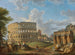 Landskapsmålning med Colosseum och Konstantins båge i Rom - Giovanni Paolo Panini — vy av konstverket