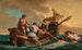 Marins räddar en ung pojke som driver bort i havet i en korg - Giovanni Paolo Panini — vy av konstverket