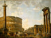 Caprice romain: Le Colisée et autres monuments - Giovanni Paolo Panini — vy av konstverket