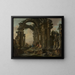 Ruins romaines - Giovanni Paolo Panini — inramlat konstverk på väggen
