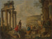 Le Colisée parmi les ruines romaines - Giovanni Paolo Panini — vy av konstverket