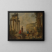 Le Colisée parmi les ruines romaines - Giovanni Paolo Panini — inramlat konstverk på väggen