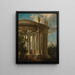 Le temple de Diane - Giovanni Paolo Panini — inramlat konstverk på väggen