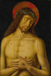Le Christ en homme de douleurs - Giovanni Santi — vy av konstverket
