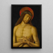 Le Christ en homme de douleurs - Giovanni Santi — inramlat konstverk på väggen