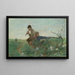 Idylle - Giovanni Segantini — inramlat konstverk på väggen