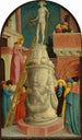 Saint Apollonia som förstör en hedendom idol - Giovanni d'Alemagna — vy av konstverket