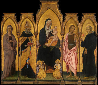 Giovanni di Paolo - Madonna and Child with Saints.webp