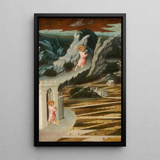Giovanni di Paolo - Saint John the Baptist Entering the Wilderness.webp