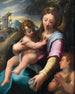 La Vierge à l'Enfant avec le petit saint Jean-Baptiste - Girolamo Macchietti — vy av konstverket