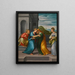 La Visitation - Girolamo Marchesi — inramlat konstverk på väggen