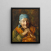 En studie av en äldre kvinna - Girolamo Nerli — inramlat konstverk på väggen