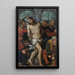 La Flagellation - Girolamo Romanino — inramlat konstverk på väggen