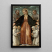 La Vierge de Miséricorde - Girolamo Romanino — inramlat konstverk på väggen
