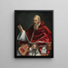 Portrait av påven Julius III - Girolamo Siciolante da Sermoneta — inramlat konstverk på väggen