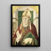 Saint Bonaventure - Girolamo da Treviso — inramlat konstverk på väggen
