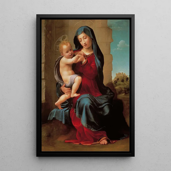 Vierge à l'Enfant - Giuliano Bugiardini — inramlat konstverk på väggen