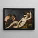 Vénus och Cupido - Giulio Cesare Procaccini — inramlat konstverk på väggen