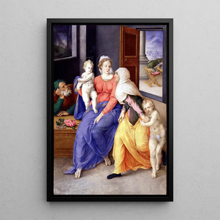 Giulio Clovio - Holy Family with Santa Isabel and San Juanito.webp