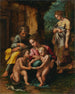 La Sainte Famille - Giulio Romano — vy av konstverket
