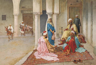 Giulio Rosati - An Afternoon Game Of Backgammon.webp