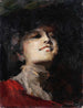 Portrait de femme - Giuseppe Amisani — vy av konstverket