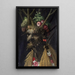 De fyra årstiderna i ett huvud - Giuseppe Arcimboldo — inramlat konstverk på väggen