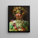 Rodolphe II de Habsbourg ou Vertumne - Giuseppe Arcimboldo — inramlat konstverk på väggen