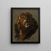 Lion - Giuseppe Baldrighi — inramlat konstverk på väggen