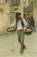 Vendedor de pescado venetiano - Giuseppe Barison — vy av konstverket
