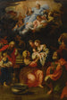 La naissance de la Vierge - Giuseppe Bartolomeo Chiari — vy av konstverket