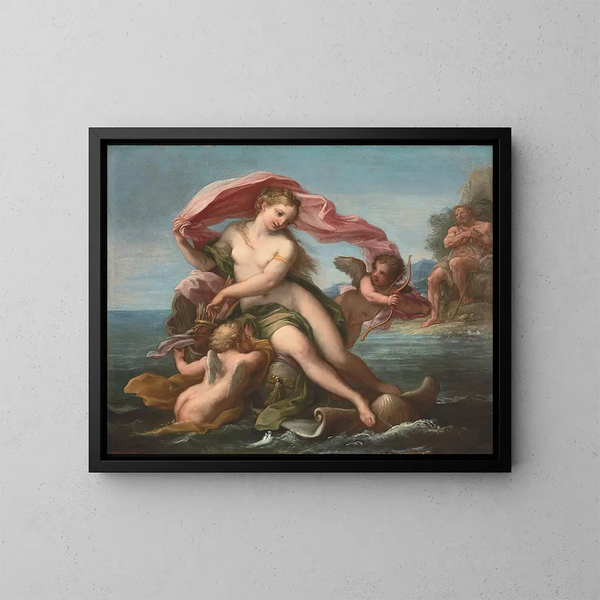 Le Triomphe de Galatée - Giuseppe Bartolomeo Chiari — inramlat konstverk på väggen