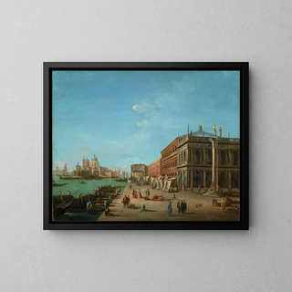 Giuseppe Bernardino Bison - The Molo with the Palazzo della Zecca and the Biblioteca Marciana the church of Santa Maria della Salute beyond.webp