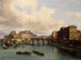 L'île de la Cité och Quai Conti sett från konstnärsbron - Giuseppe Canella — vy av konstverket