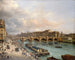 La Cité och Pont Neuf sedd från Quai du Louvre - Giuseppe Canella — vy av konstverket
