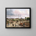 La place Louis XVI, place de la Concorde 1829 - Giuseppe Canella — inramlat konstverk på väggen