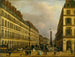 La rue de Castiglione - Giuseppe Canella — vy av konstverket