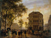 Le Théâtre de l'Ambigu-Comique et le boulevard Saint-Martin - Giuseppe Canella — vy av konstverket