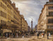 Paris, rue de la Paix, la place Vendôme, arrière-plan - Giuseppe Canella — vy av konstverket