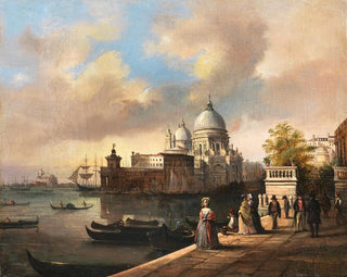 Giuseppe Canella - Venice Entrance to the Giardini Reali.webp