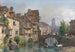 Vue de Rouen - Giuseppe Canella — vy av konstverket