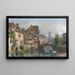 Vue de Rouen - Giuseppe Canella — inramlat konstverk på väggen