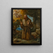 Saint François en bön - Giuseppe Cesari — inramlat konstverk på väggen