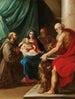 La Sainte Famille avec saint François et saint Jérôme - Giuseppe Cesari — vy av konstverket